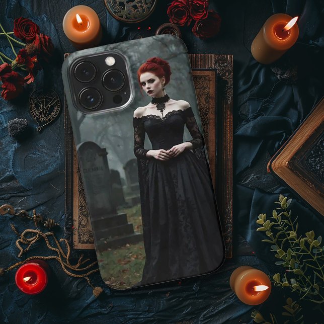 Funda Para iPhone Mujer Gótica en Cementerio (Subido por el creador)