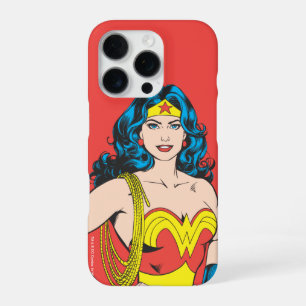 Funda Para iPhone 16 Pro Mujer Maravilla Vintage Pose con Lasso
