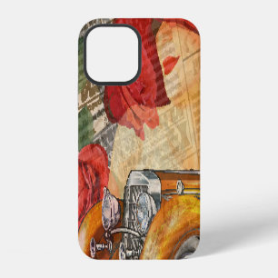 Funda Para iPhone 12 Mujer parisina: Torre Eiffel Retro.