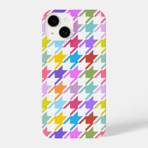 Funda Para iPhone 14 Multicolor inalámbrico + Gran patrón blanco