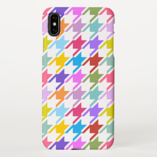 Funda Para iPhone XS Max Multicolor inalámbrico + Gran patrón blanco