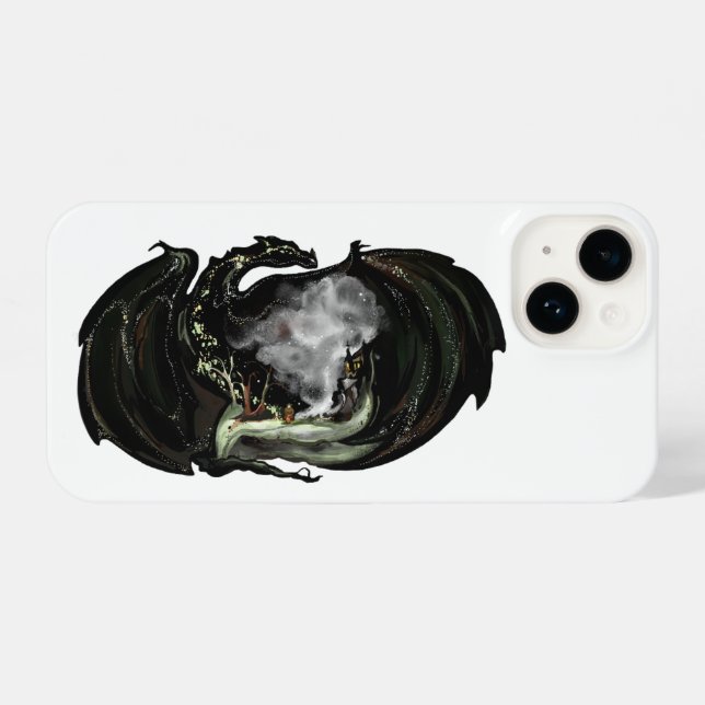 Funda Para iPhone Mundo y Dragón (Reverso Horizontal)