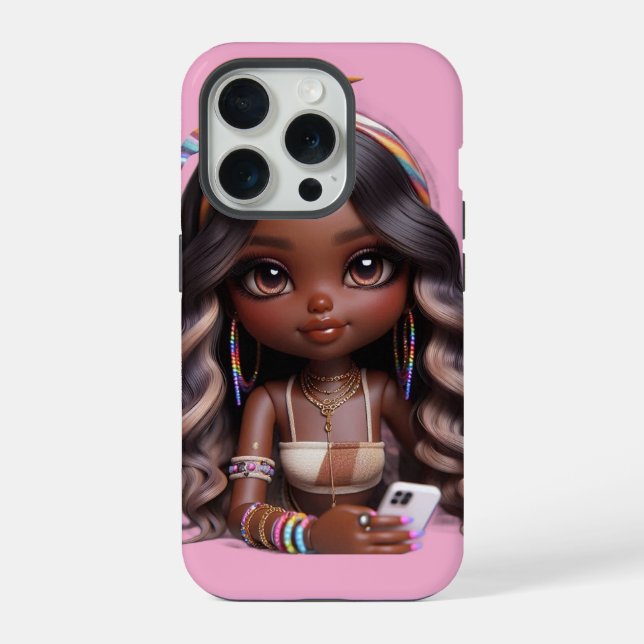 FUNDA PARA iPhone MUÑECA CHIBI (Reverso )