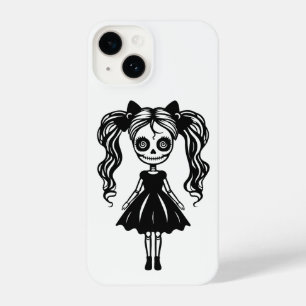 Funda Para iPhone 14 Muñeca Chica espeluznante