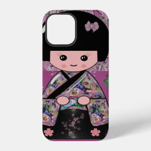Funda Para iPhone 12 Muñeca Kokeshi