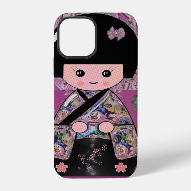 Funda Para iPhone Muñeca Kokeshi (Reverso )