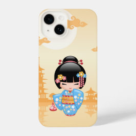 Funda Para iPhone 14 Muñeca Maiko Kokeshi - Chica Geisha japonés