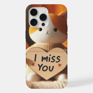 Muñeco de gato adorable con mensaje conmovedor