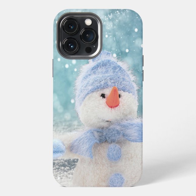 Funda Para iPhone Muñeco de nieve (Reverso )