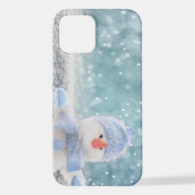 Funda Para iPhone Muñeco de nieve (Reverso )