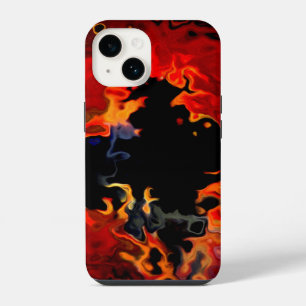 Funda Para iPhone 14 Murciélago en Fuego Animal Genial