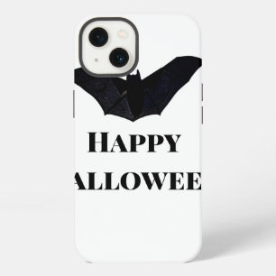 Murciélago negro feliz Halloween agregar texto nom
