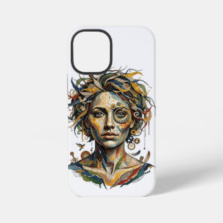 Funda Para iPhone 12 Mini Musa de relojería: un retrato surreal de steampunk