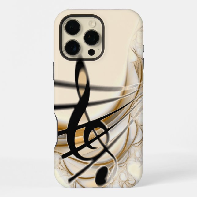 Funda Para iPhone Música - clave de sol (Reverso )