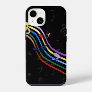 Funda Para iPhone 14 Música de Colores de Arcoíris