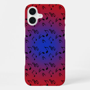 Funda Para iPhone 16 Plus música roja luna azul