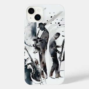 Funda Para iPhone 14 Plus Músico de Jazz Music Band Saxofhone