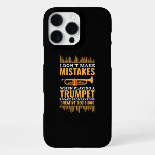 Funda Para iPhone 16 Pro Max Músico Divertido Trompeta Banda Ejecutante Trompet