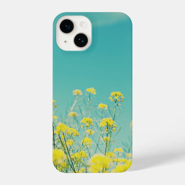 Funda Para iPhone Mustard Flowers Nature  (Reverso )