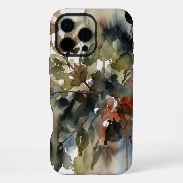 Funda Para iPhone Muted Forest Watercolor (Reverso )