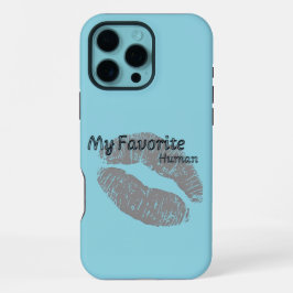 Funda Para iPhone 16 Pro Max My Favorite Human iPhone Case – Romantic Lips Art 