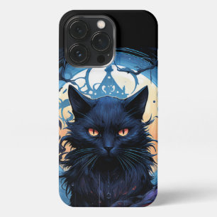 Funda Para iPhone 13 Pro Mystic Moonlit Feline