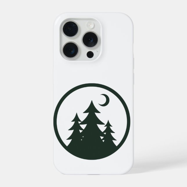 Funda Para iPhone mystical forest  nature adventure  camping card (Reverso )