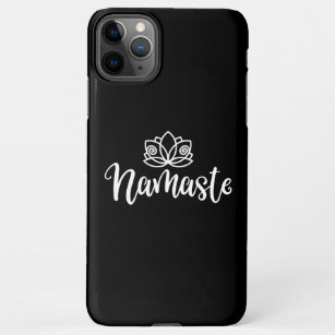 Funda Para iPhone 11Pro Max Namaste Lotus Design Para Los Amantes Del Yoga