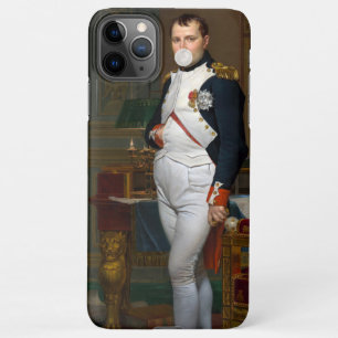 Funda Para iPhone 11Pro Max Napoleón Bonaparte soplando un chicle blanco