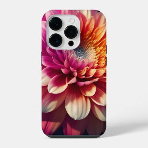 Funda Para iPhone 14 Pro Naranja blanco amarillo rosa morado azul dahlia fl