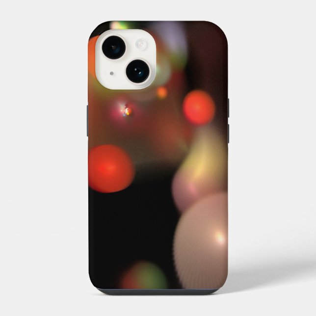 Funda Para iPhone NARANJA GRAY QUANTUM BUBBLES Resumen (Reverso )