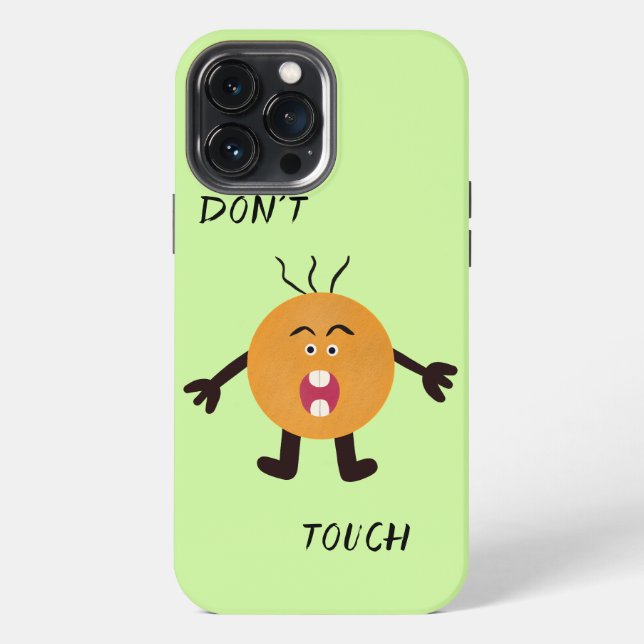 Funda Para iPhone Naranja gritando (Reverso )