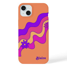 Naranja Retro Personalizado, Rosa, Púrpura