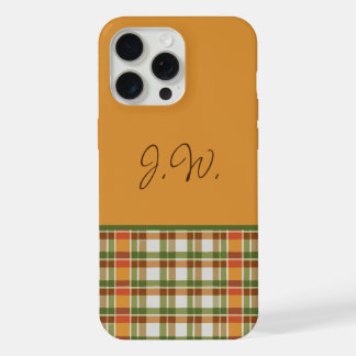 Naranja y Green Gingham