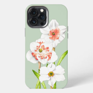 Funda Para iPhone 13 Pro Max Narcisos en una funda de iPhone