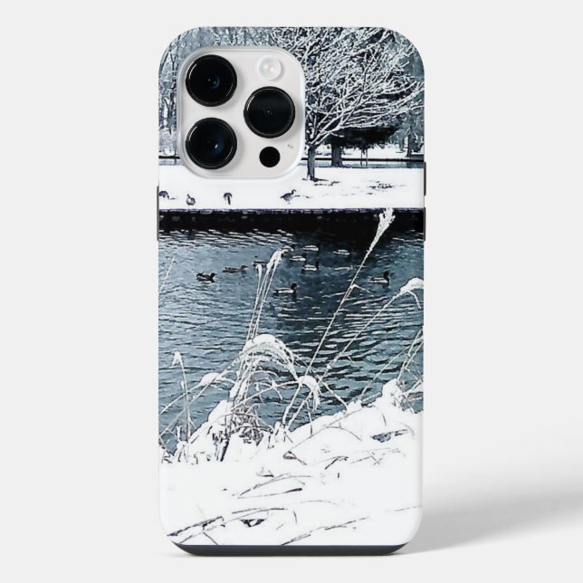 Funda Para iPhone Natación Invernal (Reverso )