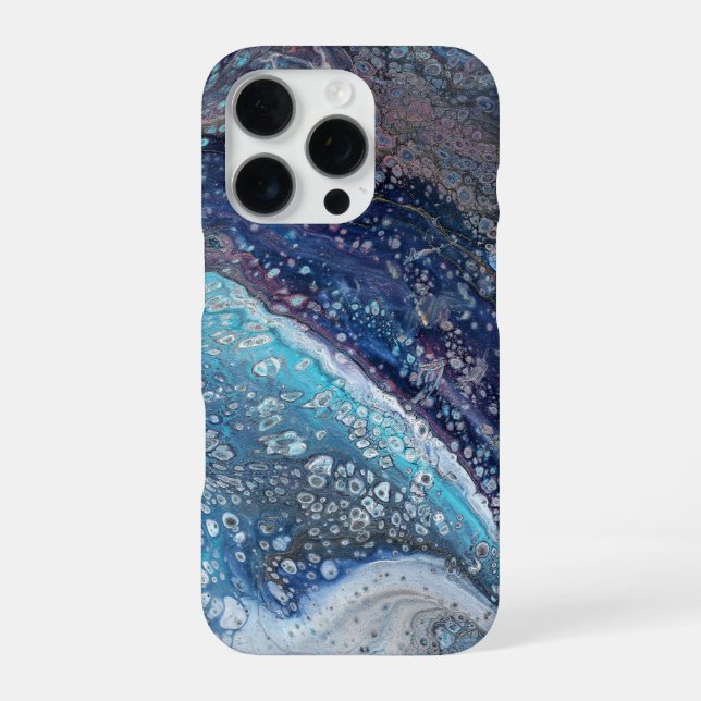 Funda Para iPhone Natural Attraction 2 Blue Geode Phone Case (Reverso)