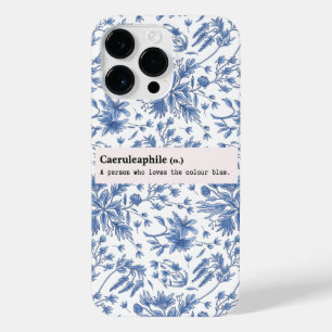 FUNDA PARA  iPhone 14 PRO MAX NATURALEZA DE FLORES AZULES CAERULEAPHILES