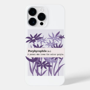 FUNDA PARA  iPhone 14 PRO MAX NATURALEZA DE FLORES PURPLE PORFIRÓFILA