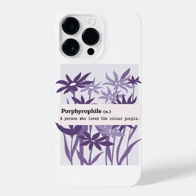 FUNDA PARA iPhone NATURALEZA DE FLORES PURPLE PORFIRÓFILA (Reverso)