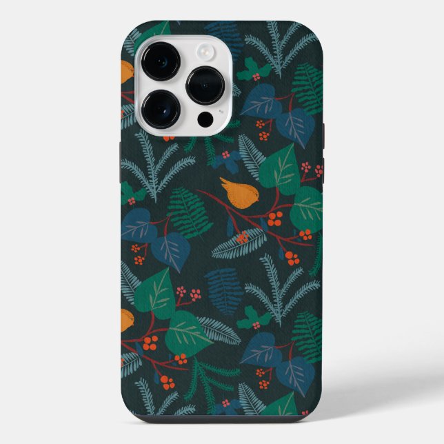 Funda Para iPhone Naturaleza Forestal En El Bosque - Verde Oscuro (Reverso )
