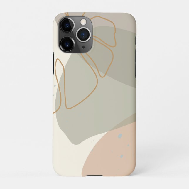 Funda Para iPhone Naturaleza minimalista #digital #naturaleza (Reverso)