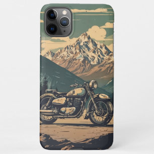 Funda Para iPhone 11Pro Max naturaleza vintage y motocicleta