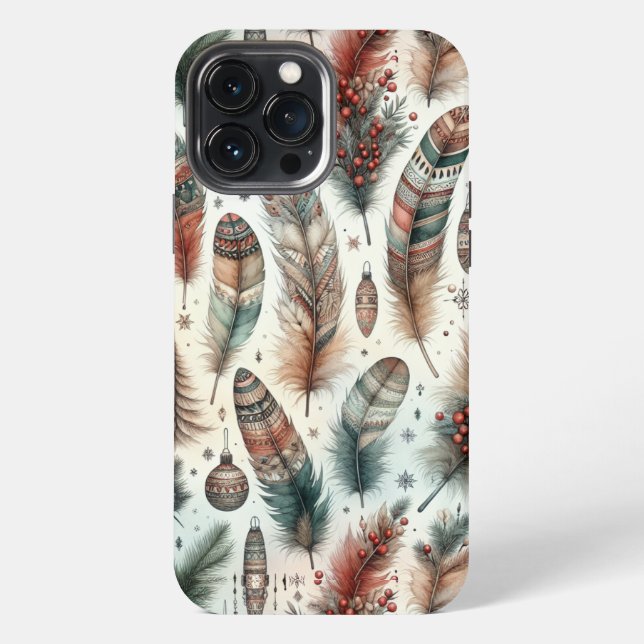 Funda Para iPhone Navidad Boho (Reverso )