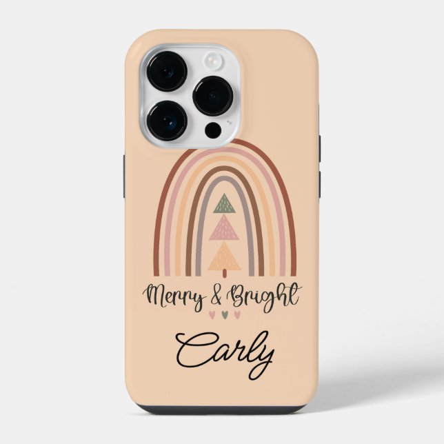 Funda Para iPhone Navidad Boho Beige (Reverso )