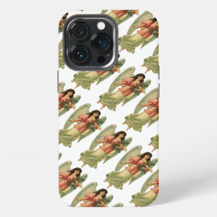 Funda Para iPhone 13 Pro Navidad Vintage, Ángel Victoriano Antiguo