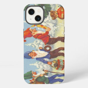 Navidad Vintage, Elfos en el Bosque de Invierno