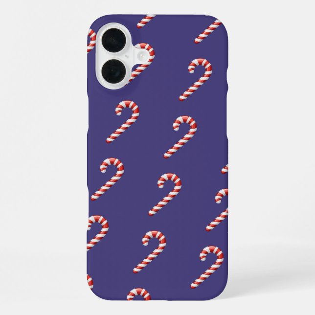 Funda Para iPhone Navidades Candy Cane (Reverso )