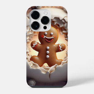 Funda Para iPhone 14 Pro navidades de Gingerbread 3D
