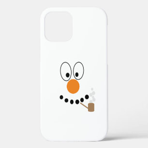 Funda Para iPhone 12 Pro Navidades divertidos Personalizado Snowman Face